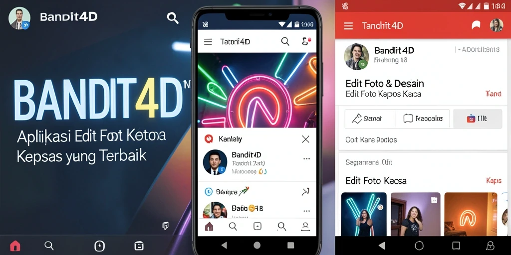 Tampilan antarmuka aplikasi BANDIT4D yang user-friendly dan menarik.