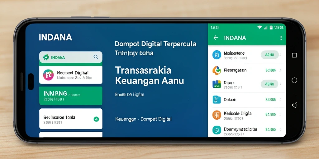 Tampilan antarmuka aplikasi INDAAA yang user-friendly dan menarik.